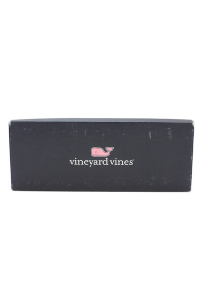 Vineyard Vines Mens Silk Whale Print Cummerbund and Bow Tie Set Black Blue
