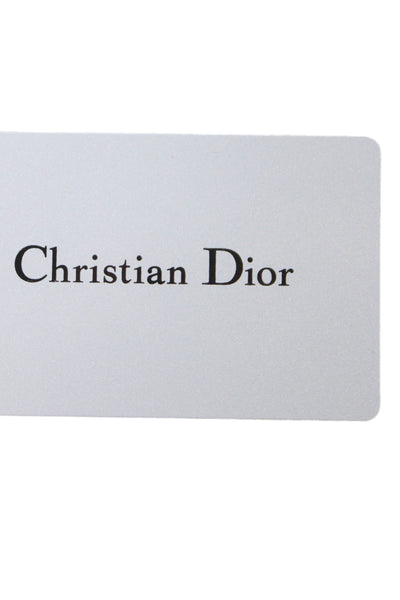 Christian Dior Womens Micro-Cannage Glossy Leather Lady Dior Handbag White