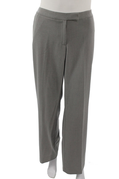 Calvin Klein Womens Two Button Long Sleeve Blazer Pants Suit Set Gray Size 8