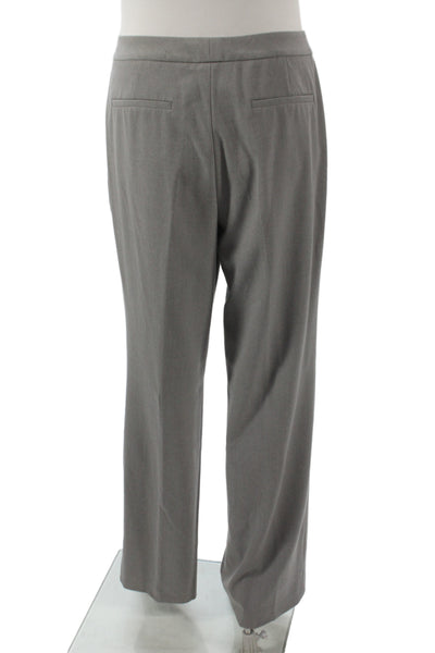 Calvin Klein Womens Two Button Long Sleeve Blazer Pants Suit Set Gray Size 8