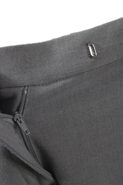 Calvin Klein Womens Two Button Long Sleeve Blazer Pants Suit Set Gray Size 8