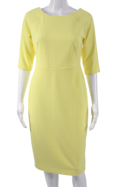 Calvin Klein Women Sheath Dress Brown Round Neck Above Knee Size 0