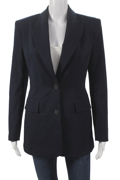 Zara Women Red Button Solid Long Sleeve Jacket Fall Acetate Blend Size XS