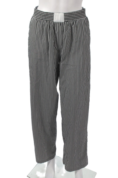 Lioness Unisex Black Striped Pants Size XS