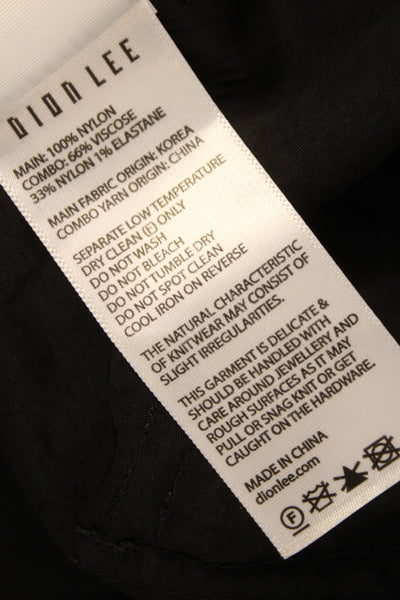 Dion Lee Womens Cargo Jogger Pants Black Drawstring Size 2