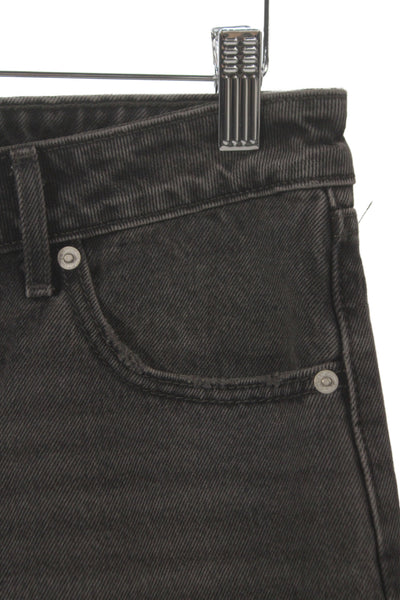 Levis Unisex Wide Leg Jeans Dark Gray Mid Rise Button Fly Size 25