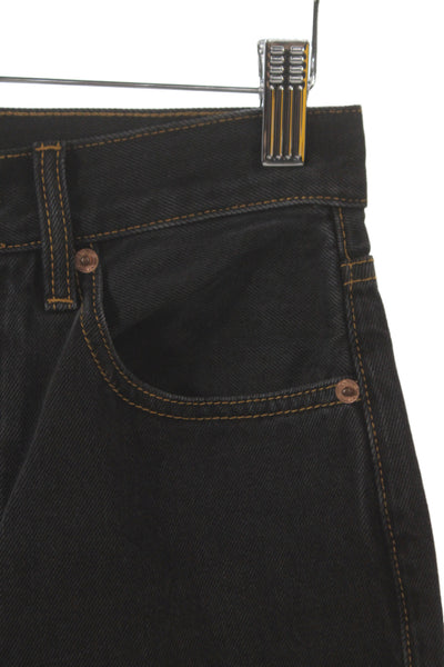 Still Here Womens Black Straight High Rise Button Jeans Size 25