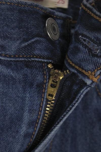 Levis Women High Rise Blue Jeans Button Fly Size 25