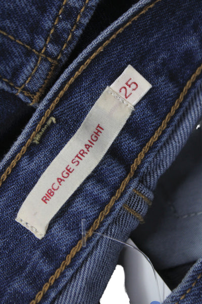 Levis Women High Rise Blue Jeans Button Fly Size 25