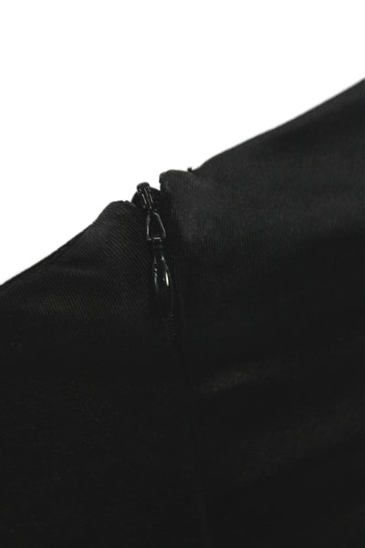 Ser.O.Ya Womens Bodycon Mini Dress Black Sleeveless Zip 95% Polyester Size S