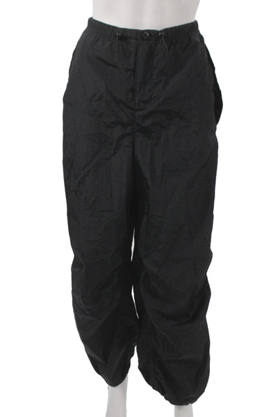 TNA Unisex Windbreaker Jogger Pants Black Nylon 90s Size S