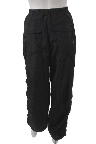 TNA Unisex Windbreaker Jogger Pants Black Nylon 90s Size S