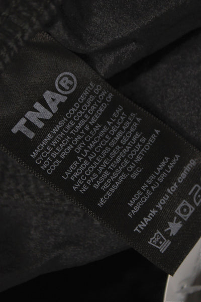 TNA Unisex Windbreaker Jogger Pants Black Nylon 90s Size S