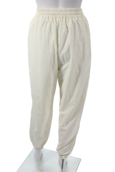 Moussy Unisex Windbreaker Joggers Beige Size XS