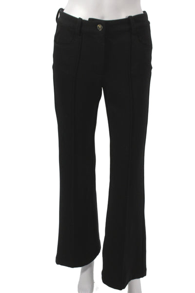 Zara Womens Dress Pants Black Button Classic Size S