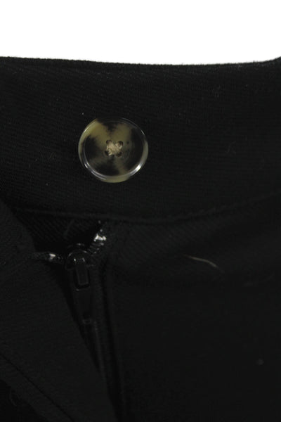 Zara Womens Dress Pants Black Button Classic Size S