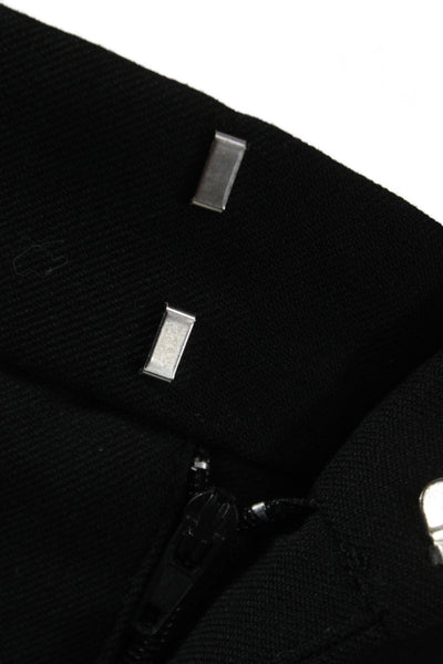 Zara Unisex Black Cropped Dress Pants Polyester Wool Size XS