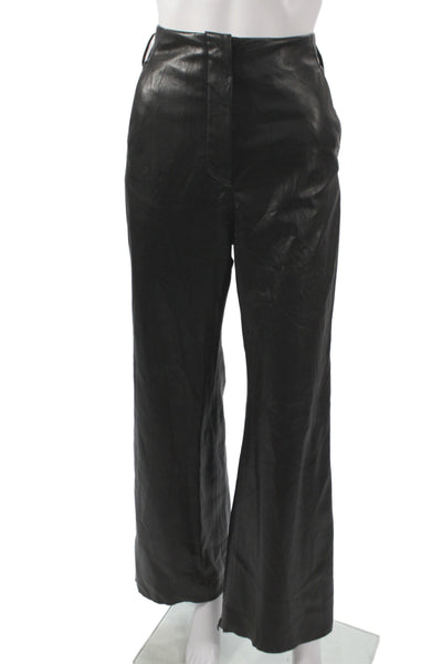 Nanushka Womens Dress Pants Black Solid Biker Size XS