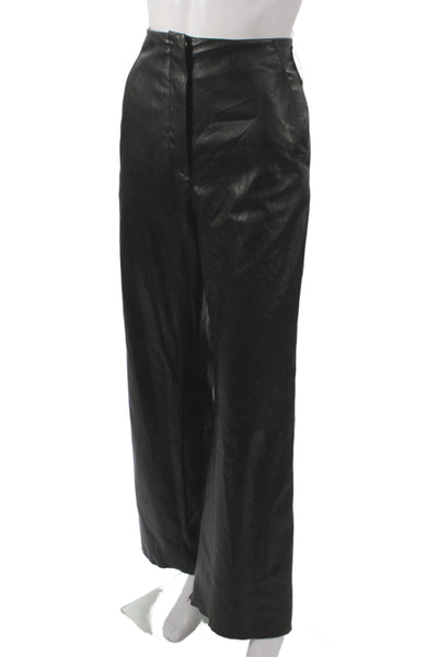 Nanushka Womens Dress Pants Black Solid Biker Size XS