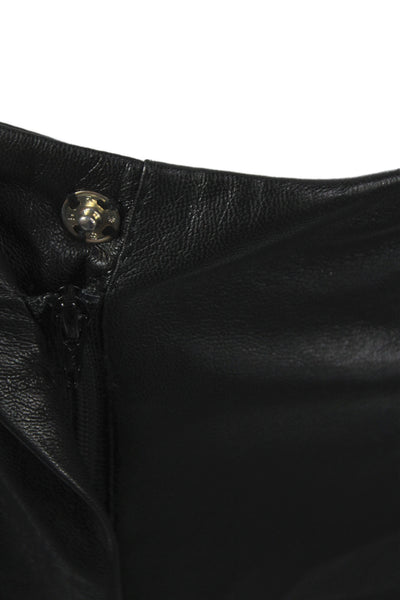 Nanushka Womens Dress Pants Black Solid Biker Size XS