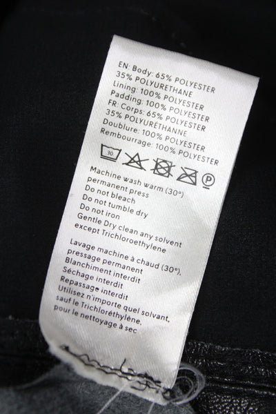 Nanushka Womens Dress Pants Black Solid Biker Size XS
