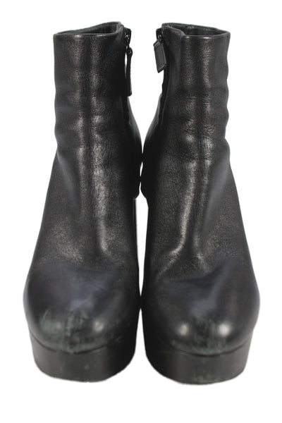 3.1 Phillip Lim Womens Leather Platform Ankle Boots Black Size 37 7