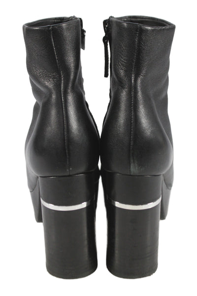 3.1 Phillip Lim Womens Leather Platform Ankle Boots Black Size 37 7