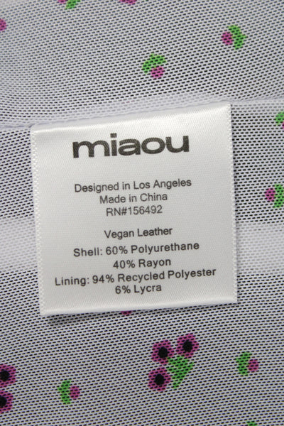 Miaou Women Chiffon Camisole Tie Polka Dot Sleeveless Spring Size S
