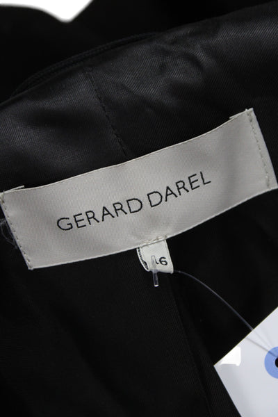 Gerard Darel Women Brown Overcoat Long Sleeve Tie Waist Polyester Size 46
