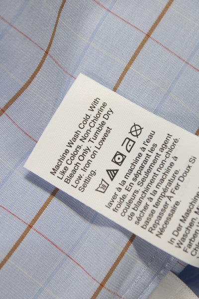 J Crew Men's Cotton Collard  Stripe Button front Shirt    Blue Size S