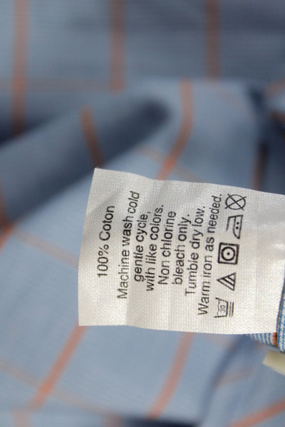 J Crew Men's Cotton Collard  Stripe Button front Shirt    Blue Size S