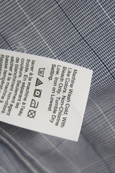 J Crew Men's Cotton Collard  Stripe Button front Shirt   Gray Size S