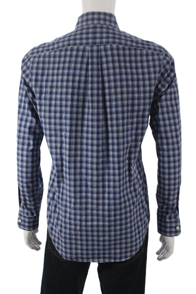Ralph Lauren Mens Collard Cotton Striped button up Shirt Blue  Size S