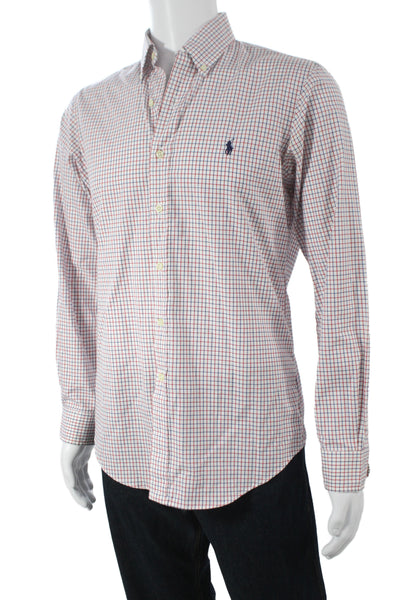 Ralph Lauren Mens Collard Cotton Striped button up Shirt Blue  Size S