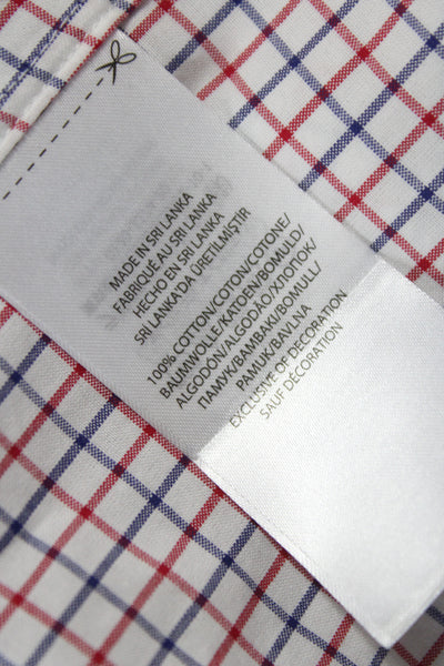 Ralph Lauren Mens Collard Cotton Striped button up Shirt Red Size S