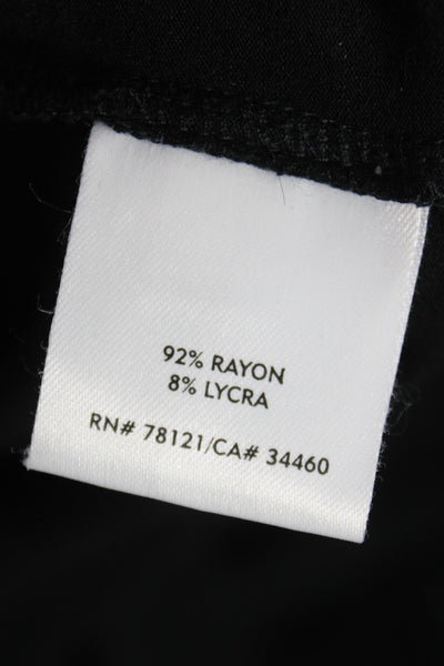 Eileen Fisher Womens Tunic Mock Neck Long Sleeve Black Rayon Lycra Size 1X