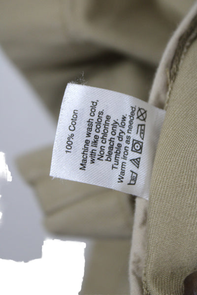 J Crew Mens Chino Shorts Beige Cotton Size 31