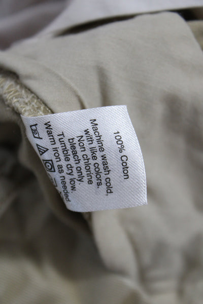 J Crew Mens Beige Chinos 100% Cotton Button Size 32