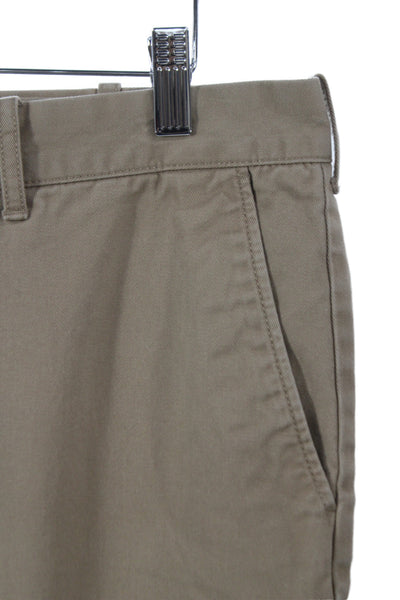 J Crew Mens Chinos Beige Button 100% Cotton Size 32