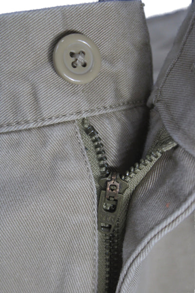 J Crew Mens Chinos Beige Button 100% Cotton Size 32