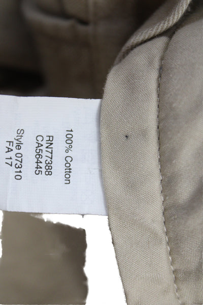 J Crew Mens Chinos Beige Button 100% Cotton Size 32