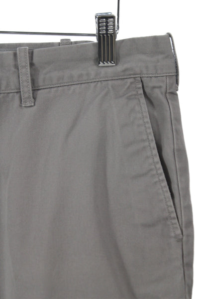 J Crew Mens Chino Pants Gray 100% Cotton Button Size 32