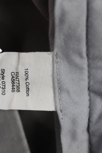 J Crew Mens Chino Pants Gray 100% Cotton Button Size 32