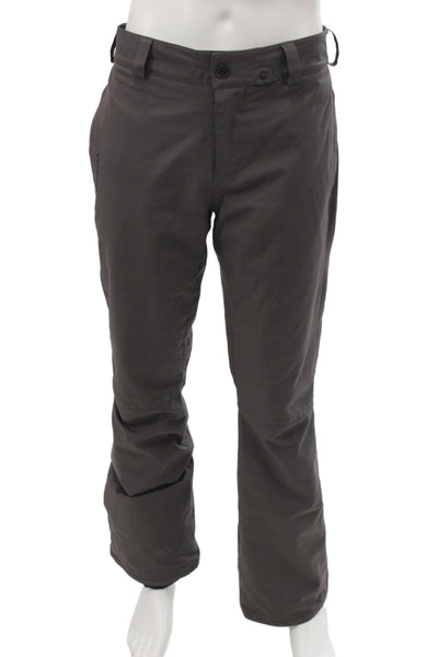 Volcom Mens Snow Pants Dark Gray Polyester Button Size M