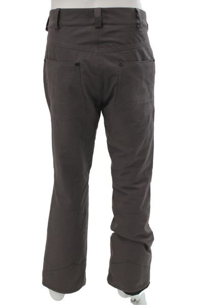 Volcom Mens Snow Pants Dark Gray Polyester Button Size M