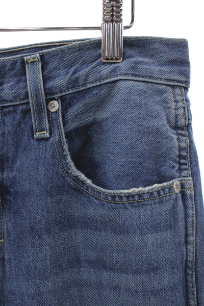 Amo Unisex Straight Jeans Blue High Rise Denim 31in Inseam Size 26