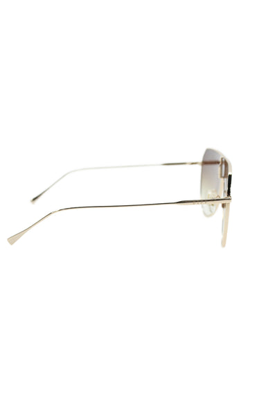 Diff Eyewear Womens Ombre Aviator Sunglasses Brown Size 2.5"-0.5" 5"