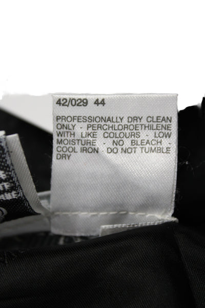 Max Mara Women Straight Pencil Skirt Dark Gray Virgin Wool Size 10