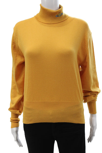 Vivienne Westwood Red Label Unisex Yellow Turtleneck Pullover Sweater Size M