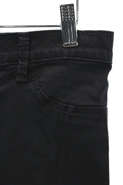 J Brand Womens Skinny Ankle Jeans Black Mid Rise Inseam 25 Size 30